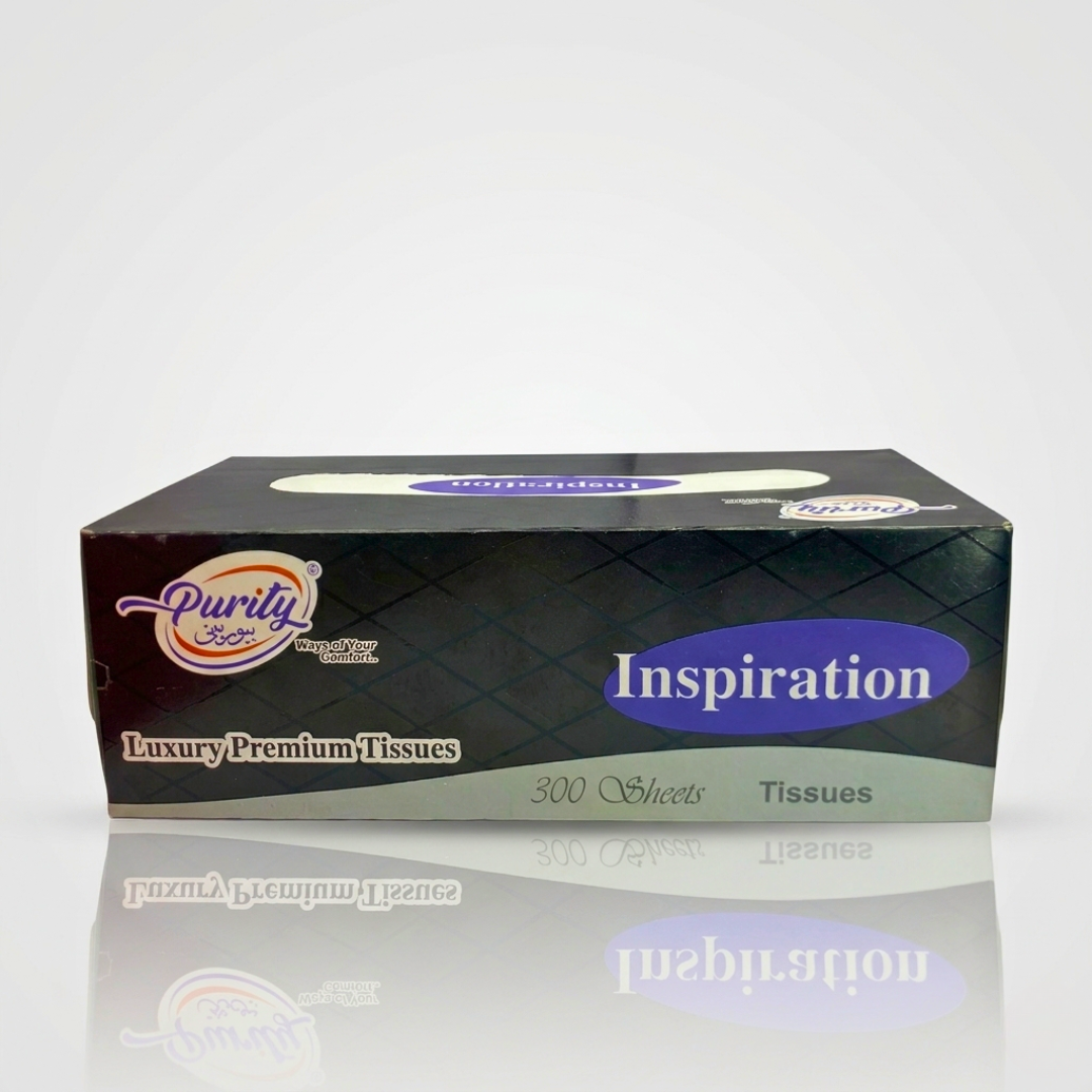 Purity Inspiration Luxury Premium Tissues – 300 Soft & Premium Quality Sheets