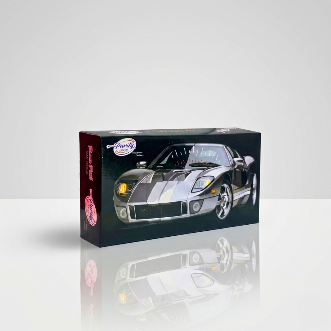 Purity Car Tissues – 300 Sheets Compact & Travel-Friendly Pack